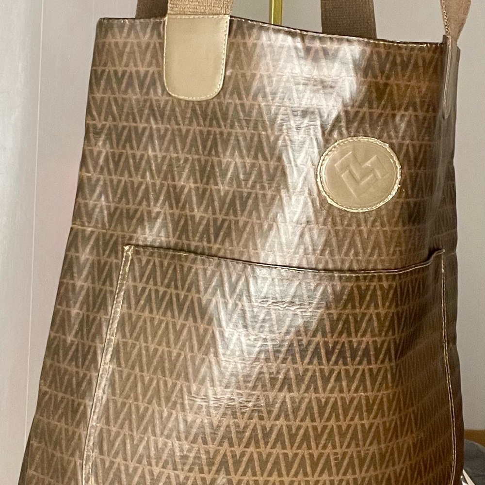 Mario Valentino large brown tote
